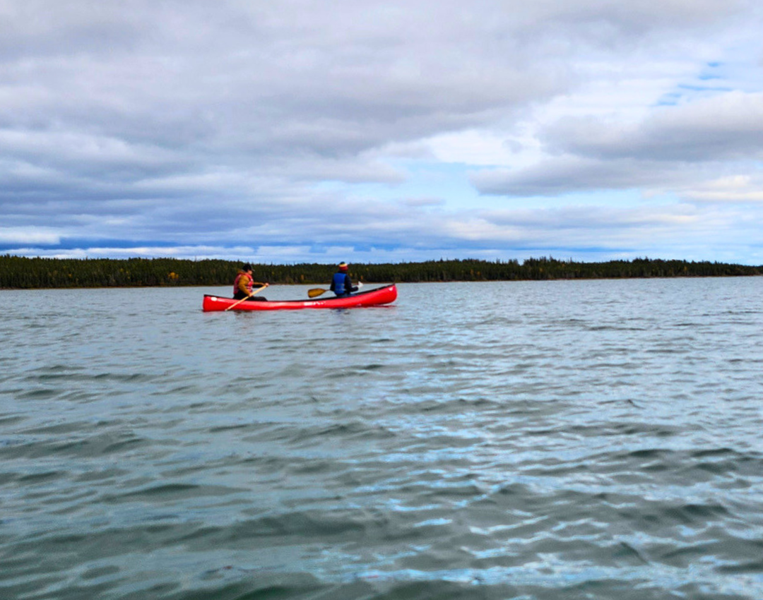 Canoeing to BL Island