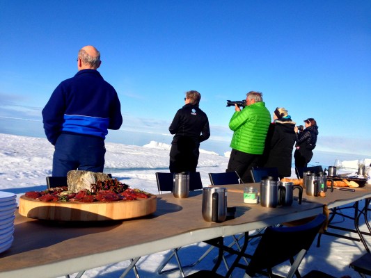 lunch offering during whale watching tour