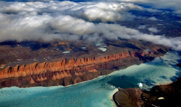 Photos prehistoric region with a birds-eye-view.