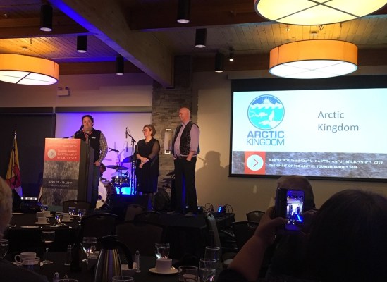 Arctic Kingdom receiving the Pioneer Award
