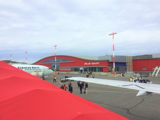 iqaluit airport image from landed plane