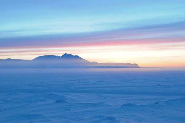 Arctic midnight sun