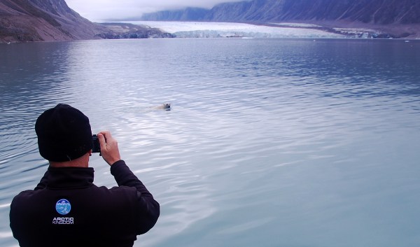 Capturing Arctic images from boat