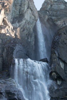 glacier fed waterfalls