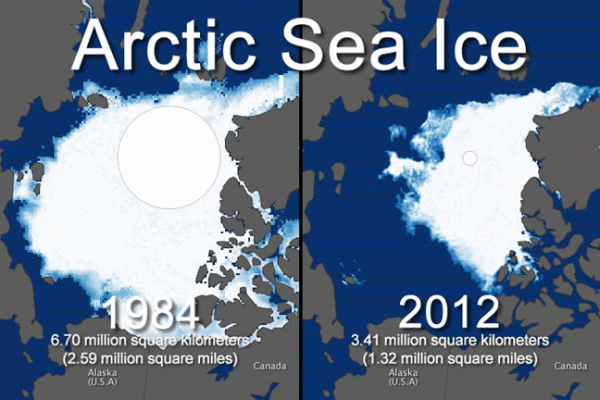 Arctic sea ice - climate disruption