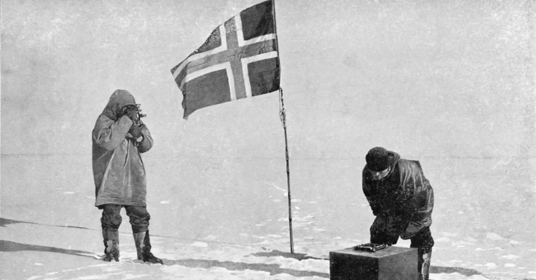 Roald Amundsen at the South Pole, December 1911